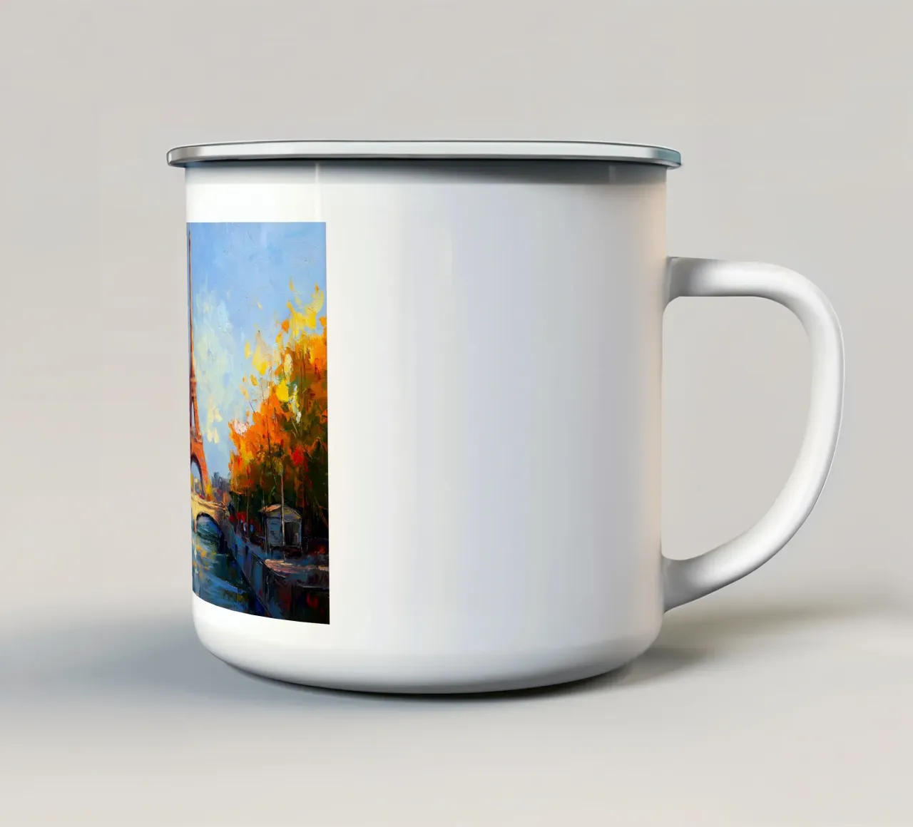 Parigi tazza in smalto da Voxel Visionaries
