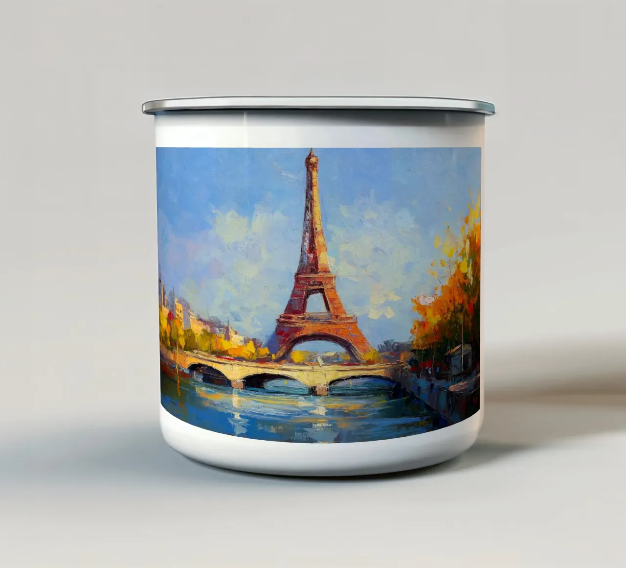 Parigi tazza in smalto da Voxel Visionaries