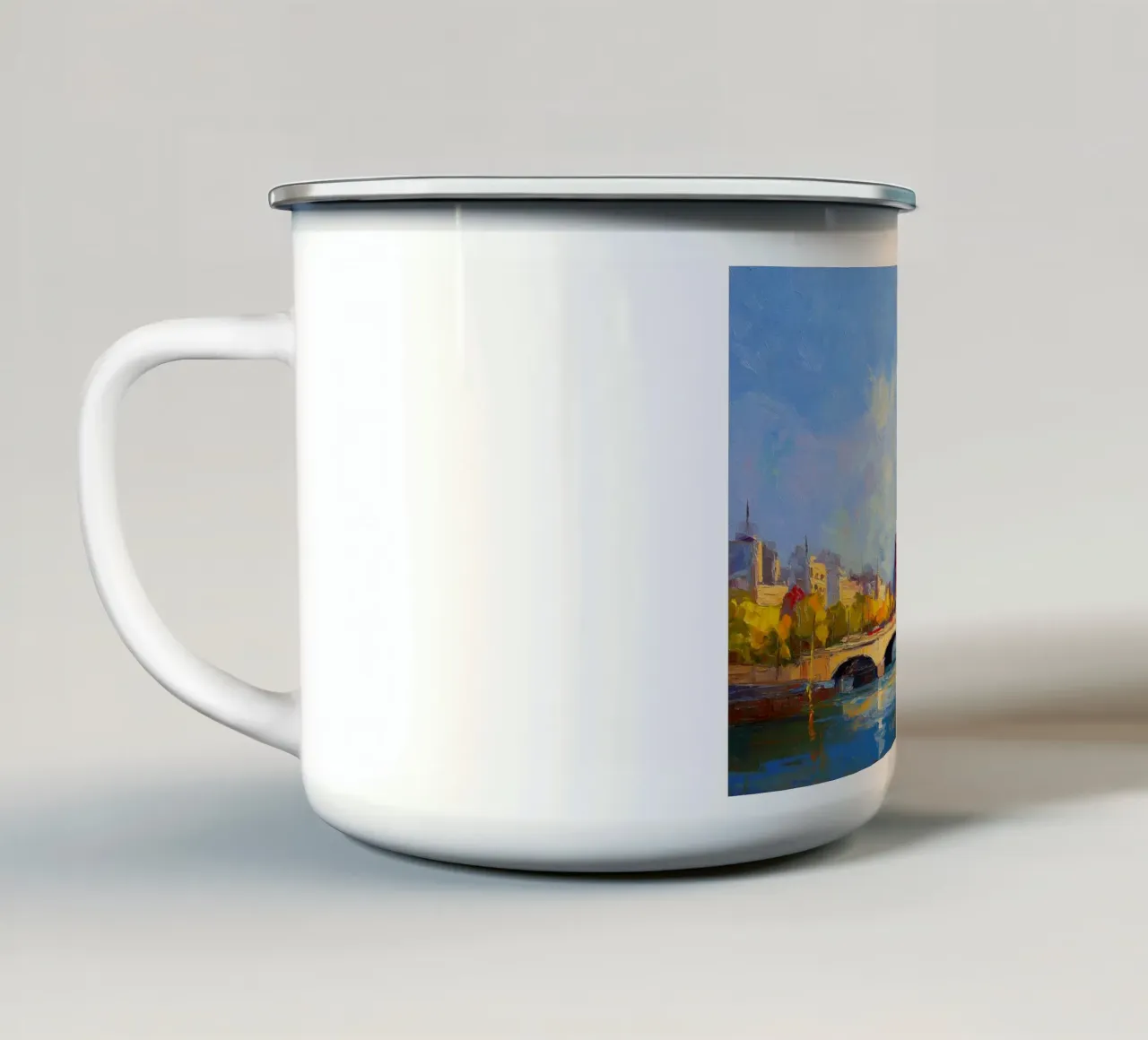 Parigi tazza in smalto da Voxel Visionaries