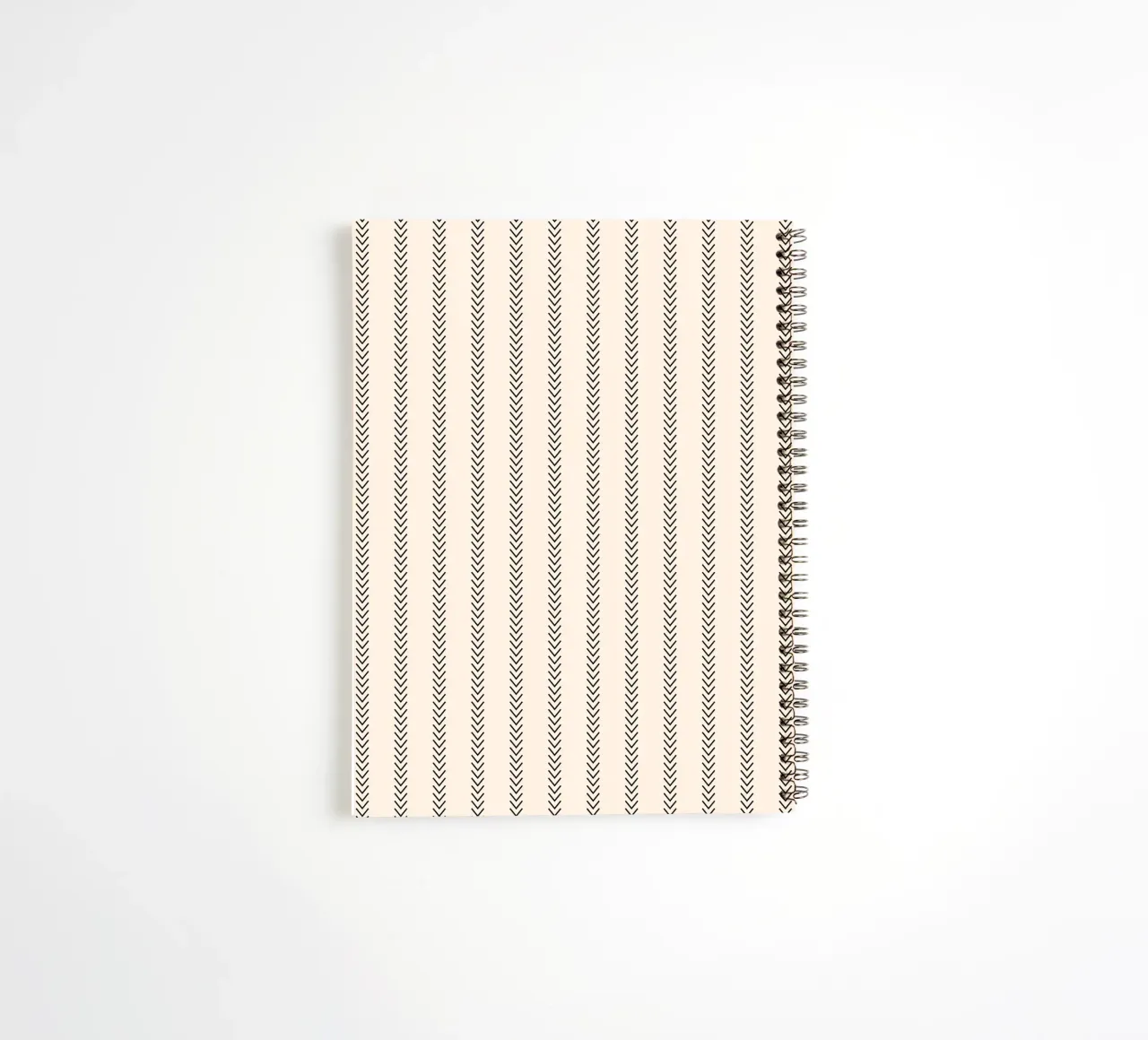 Minimal Classic Basic Striped Arrows | Black on Ivory spiral notebook by Beauty in Simplicity