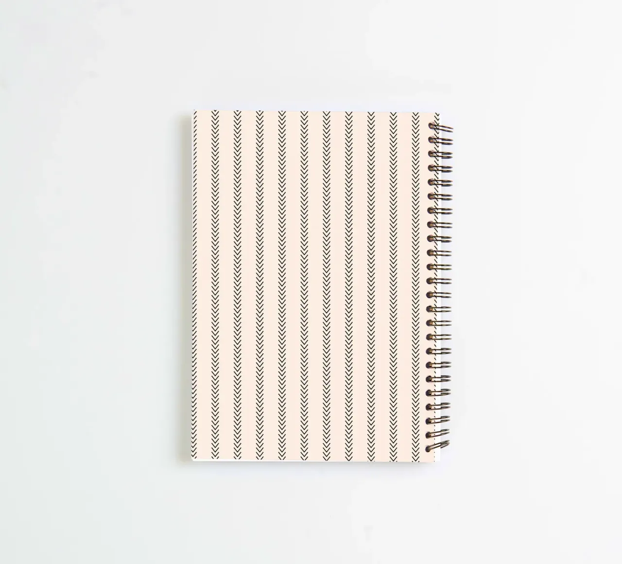 Minimal Classic Basic Striped Arrows | Black on Ivory spiral notebook by Beauty in Simplicity