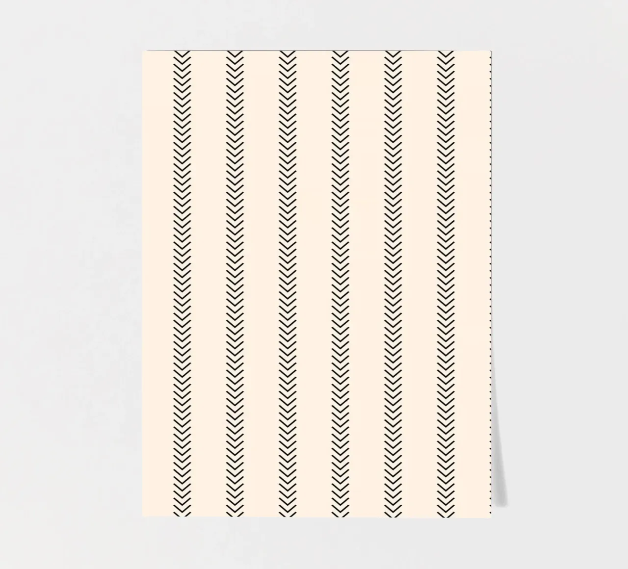 Frecce a strisce minimaliste classiche di base - nero su avorio foglio adesivo da Beauty in Simplicity