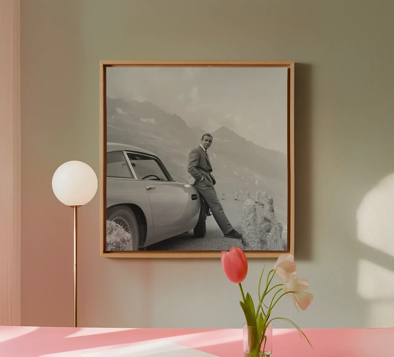 the epitome of the british gentleman canvas with Floater frame by vintgeseyn