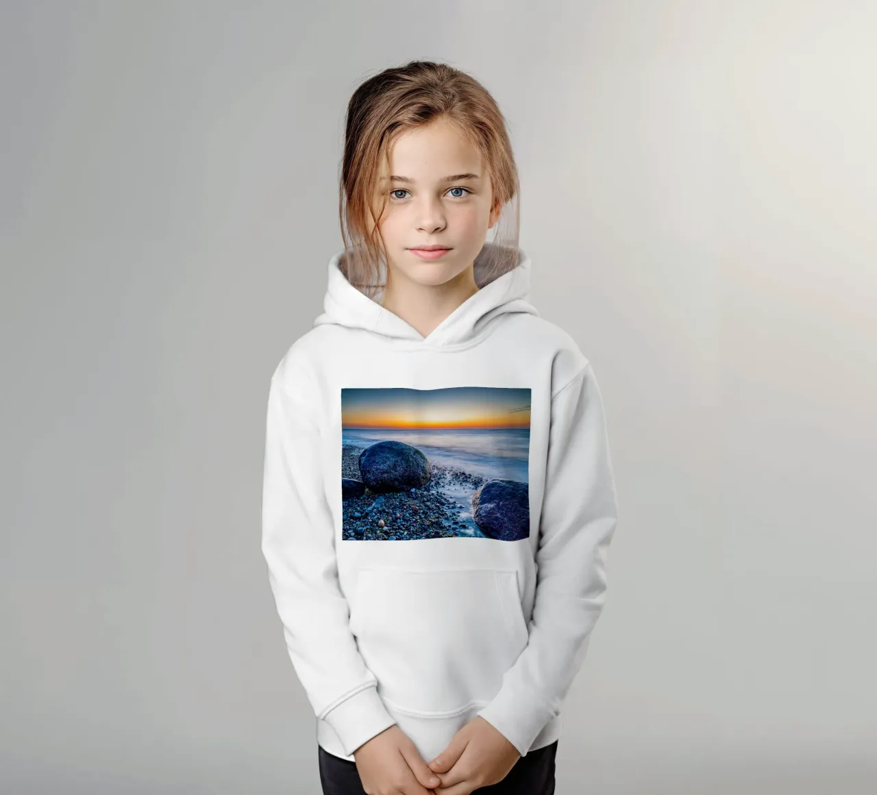 Massi sul Mar Baltico felpa bambino con cappuccio da Marcus Beckert | Fotografie