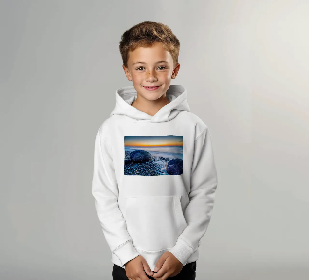 Massi sul Mar Baltico felpa bambino con cappuccio da Marcus Beckert | Fotografie