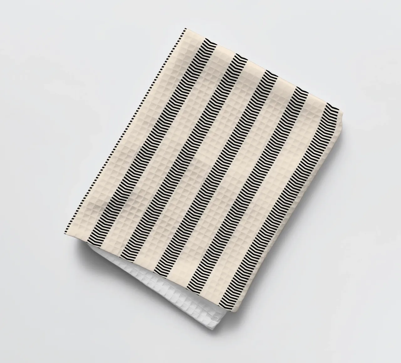 Minimal Basic Mudcloth Frecce a righe | Nero su Avorio canovaccio da cucina da Beauty in Simplicity