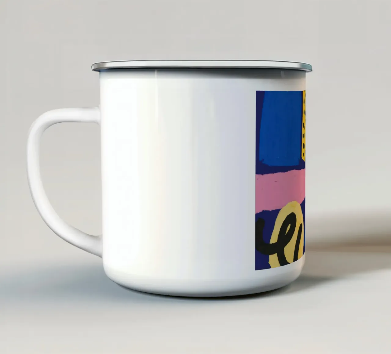 Memphis Pattern Mix tazza in smalto da Bruce Juice