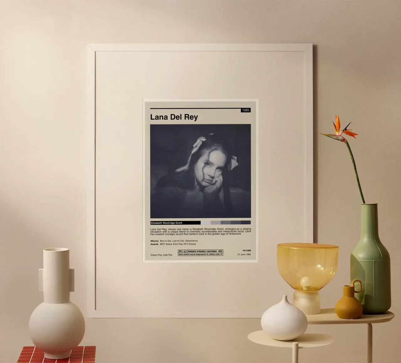 Esplorare il mondo di Lana Del Rey poster da mamass