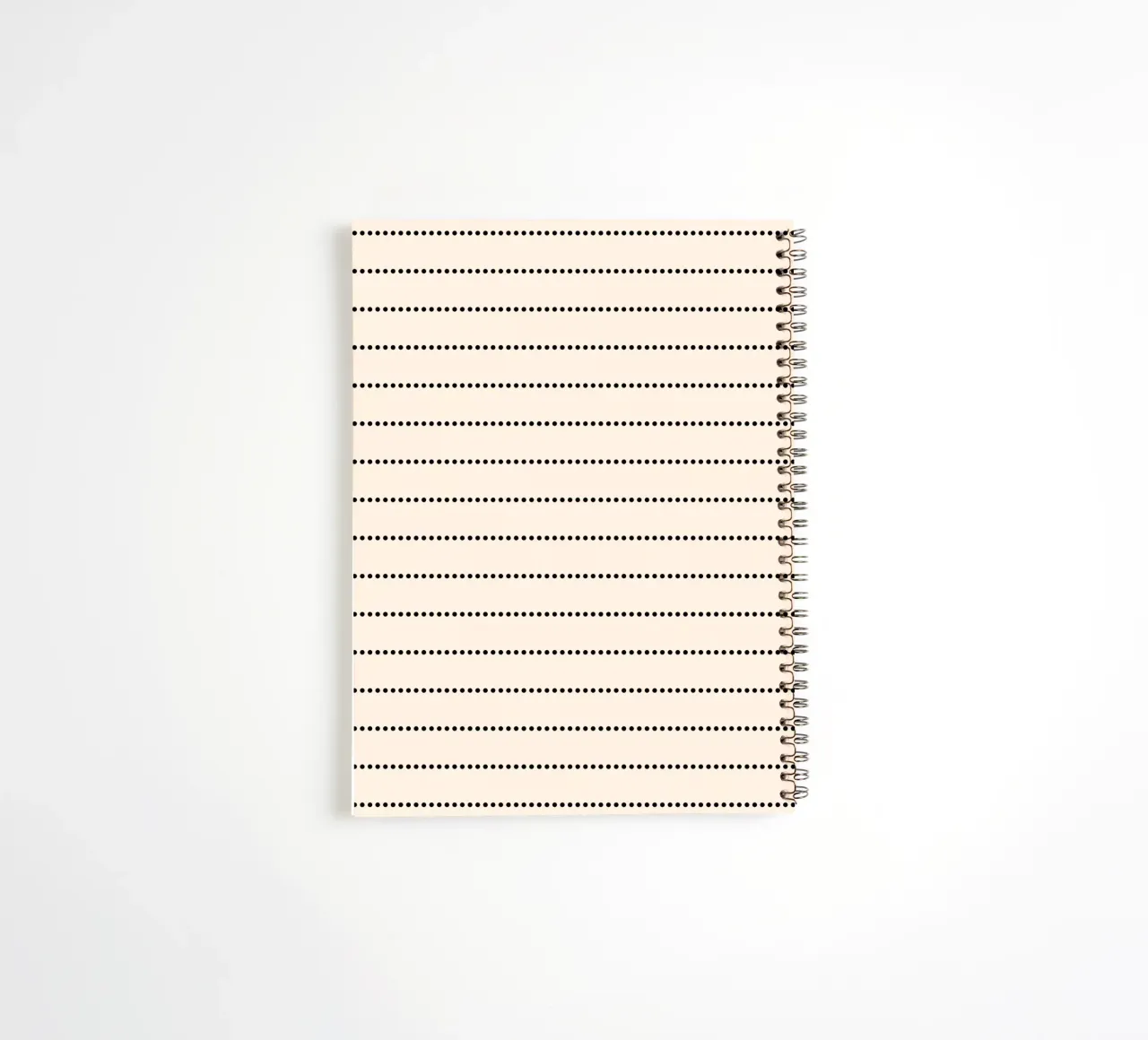 Minimal Scandi Basic Strisce a pois | Nero su beige diario ad anelli da Beauty in Simplicity