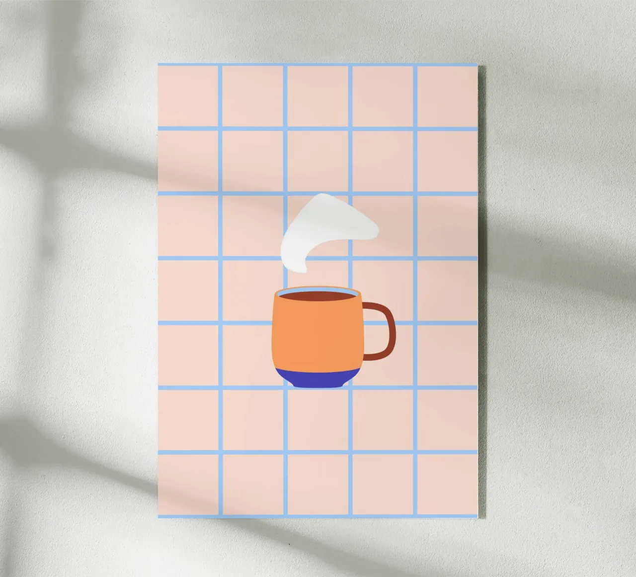 Cutie Cup Orange BLUE acrylic glass by janamossmann