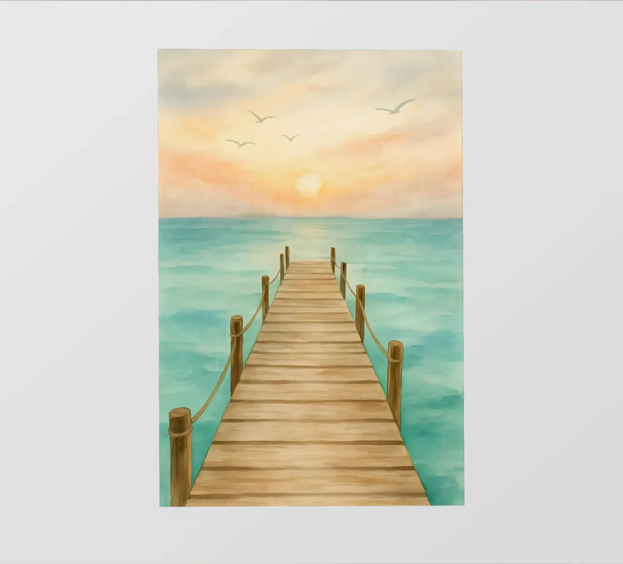 Passerella nella luce del mattino telo in pvc da Sea of Calm