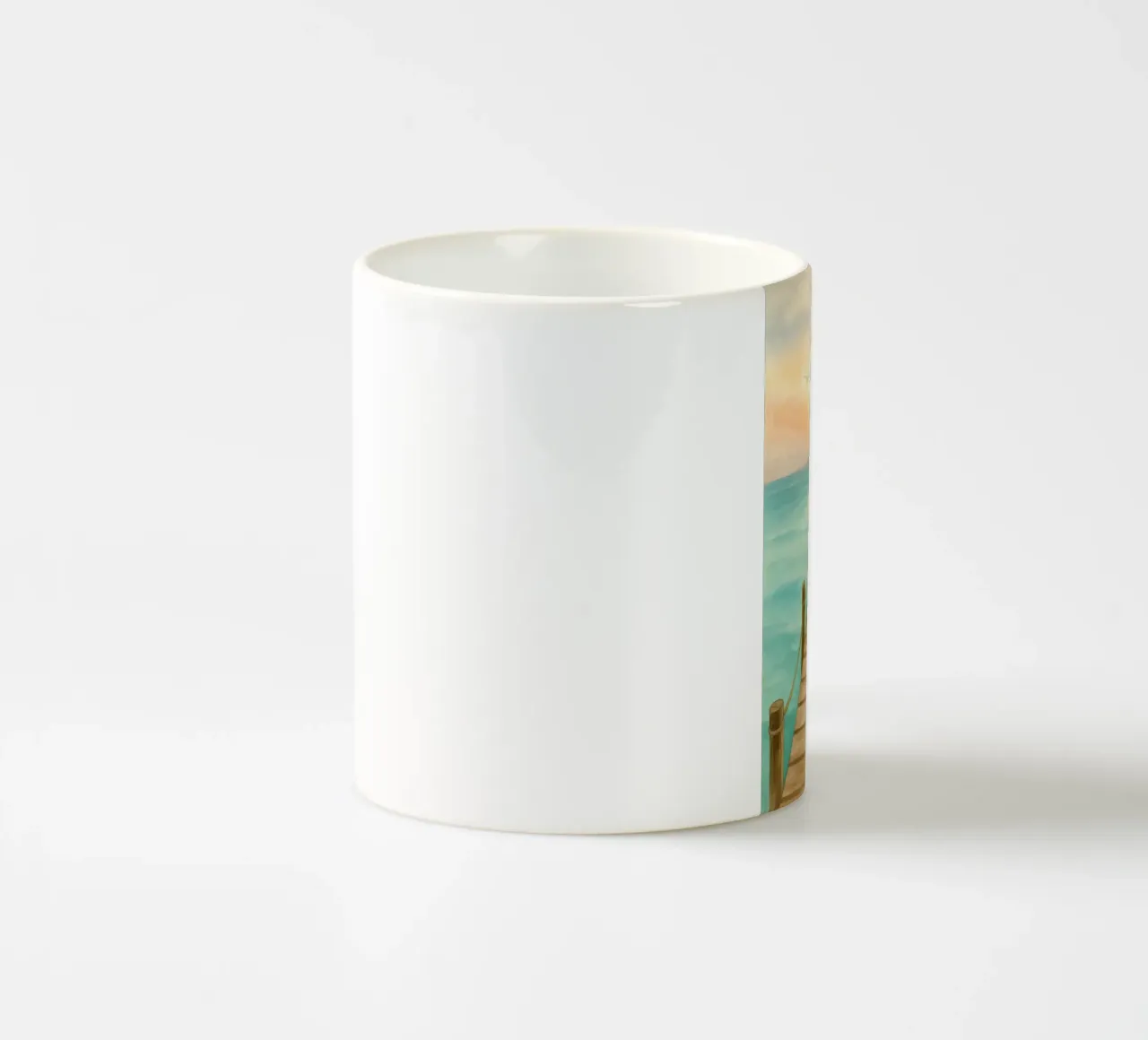 Passerella nella luce del mattino tazza in ceramica da Sea of Calm