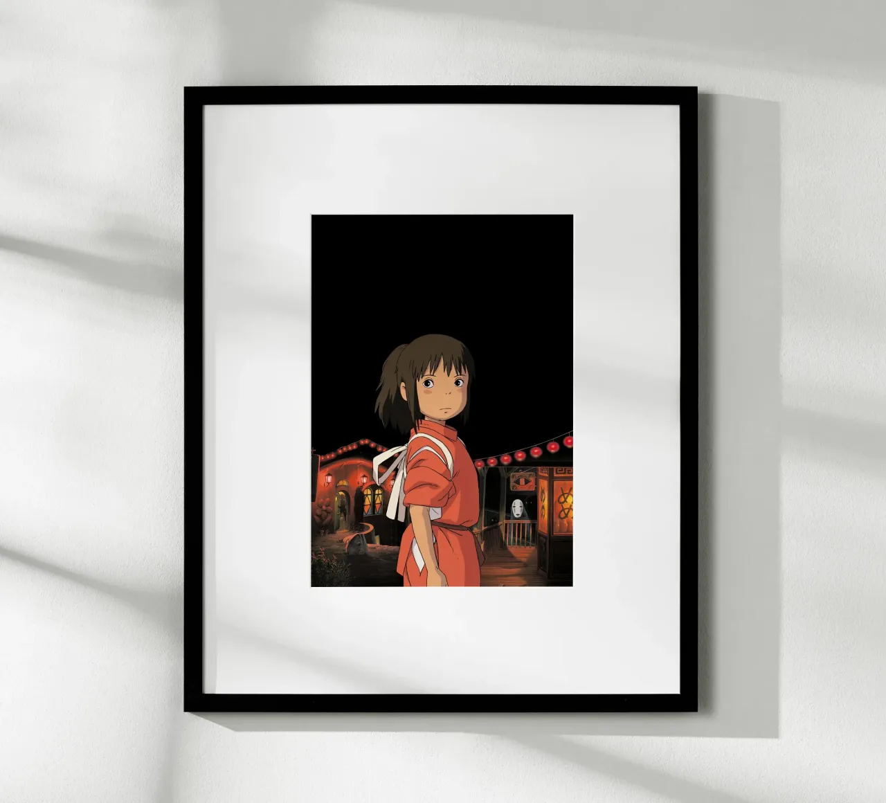 Chihiro ha perso a Spirited Away poster con telaio in alluminio da shiners