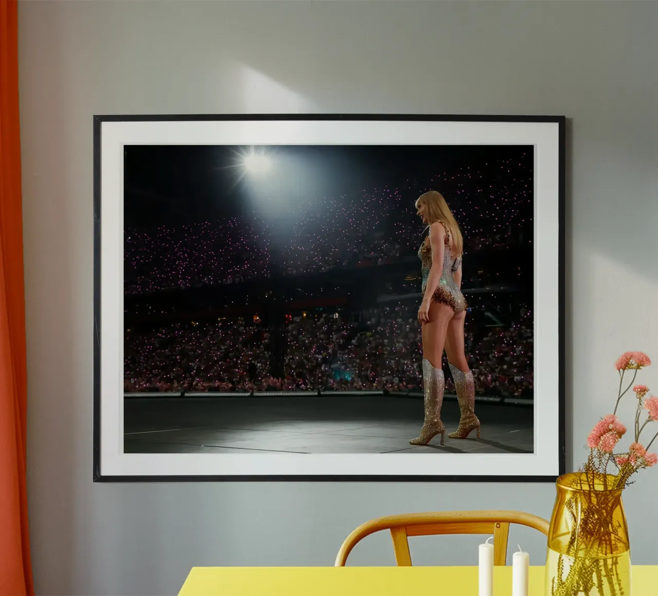 L'impavida e inarrestabile Taylor Swift poster con telaio in alluminio da dfgtfdt