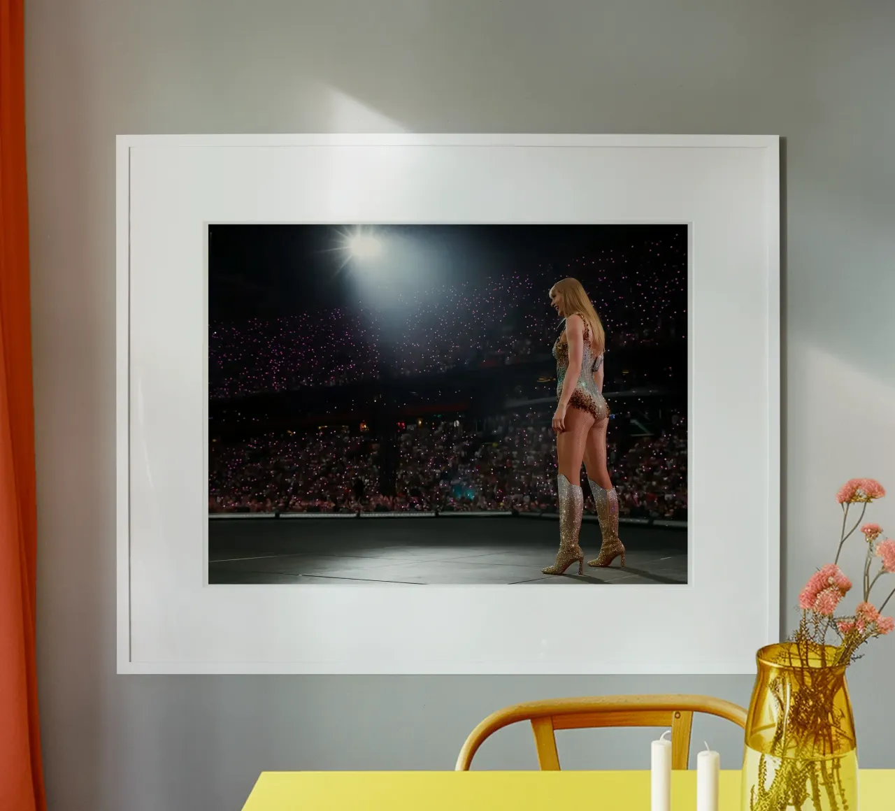 L'impavida e inarrestabile Taylor Swift poster con telaio in alluminio da dfgtfdt
