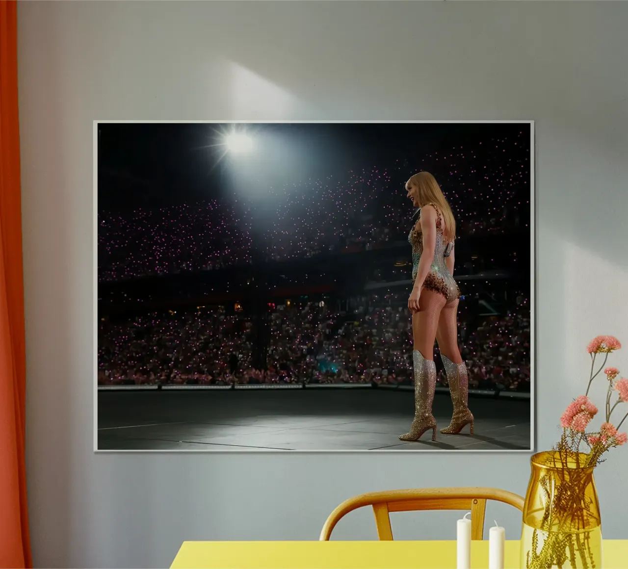 L'impavida e inarrestabile Taylor Swift poster con telaio in alluminio da dfgtfdt