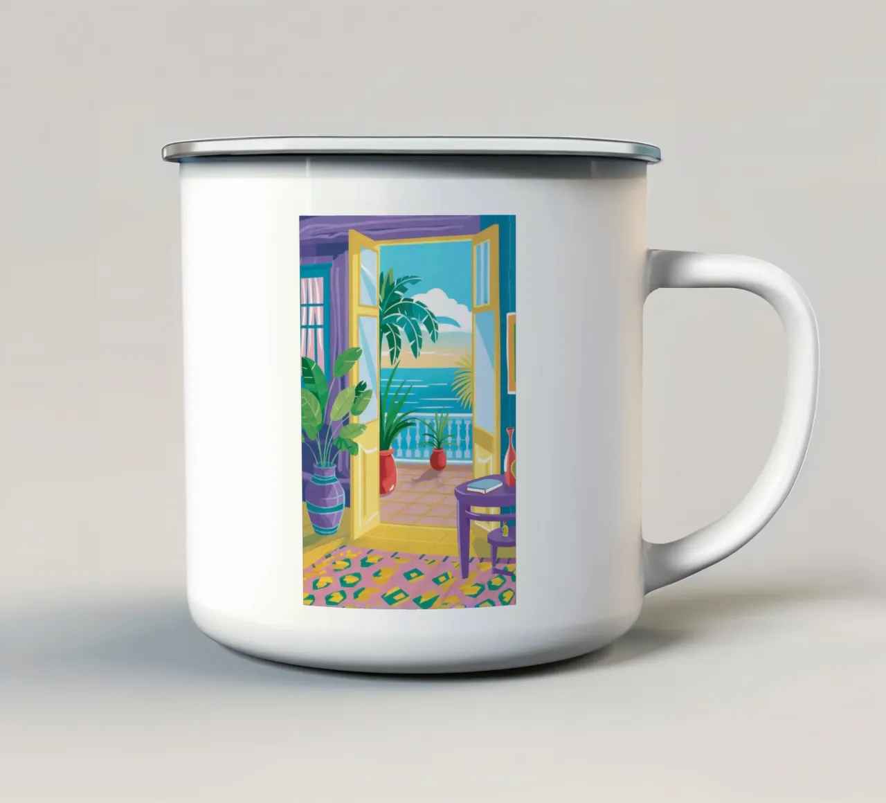 La porta del paradiso tazza in smalto da Lyra Glaze