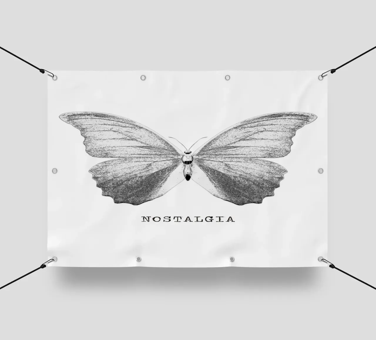 Farfalla della nostalgia telo in pvc da morphinaeblue