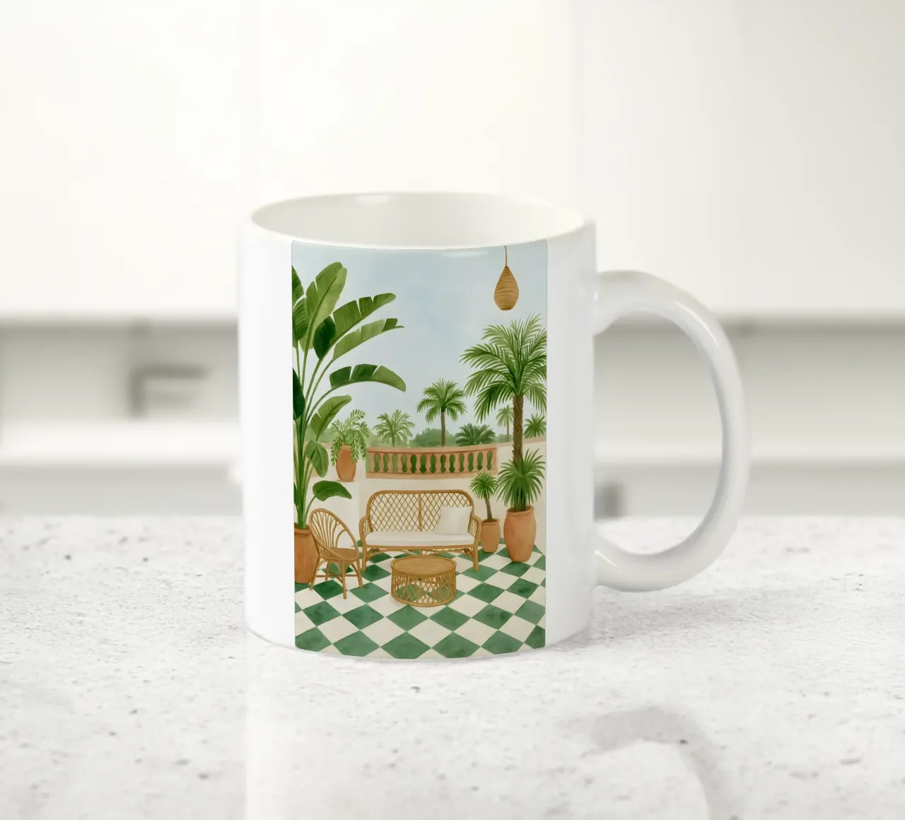 Oasi in terrazza tazza in ceramica da Sea of Calm