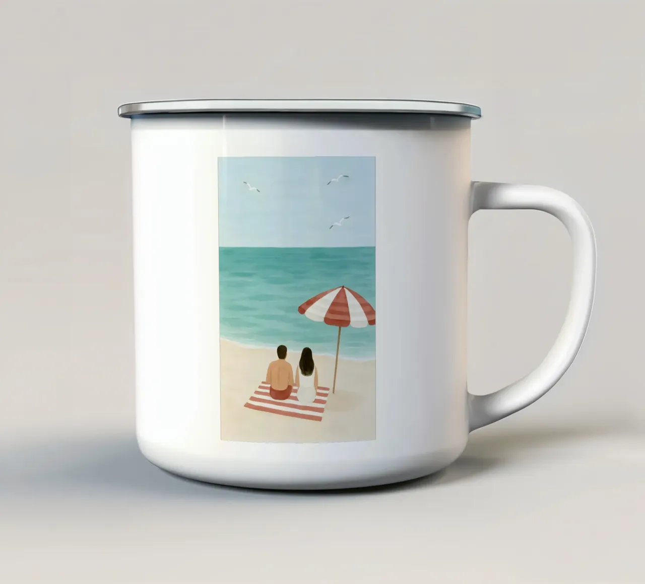 Insieme al mare tazza in smalto da Sea of Calm