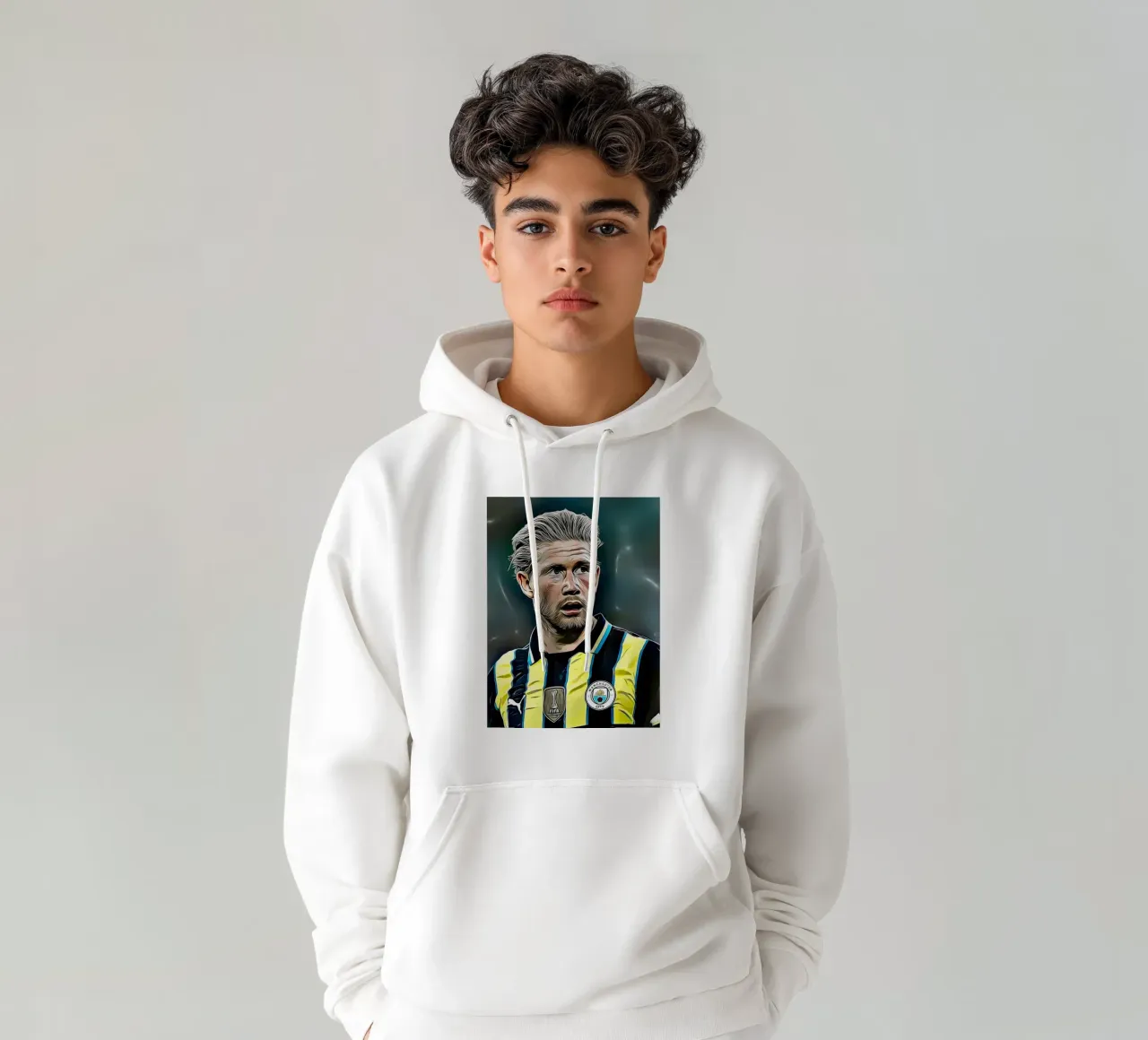 kevin de bruyne felpa con cappuccio da dark eagle