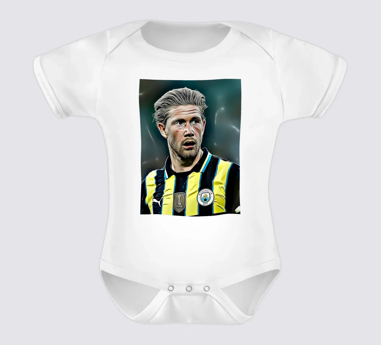 kevin de bruyne body neonato maniche corte da dark eagle