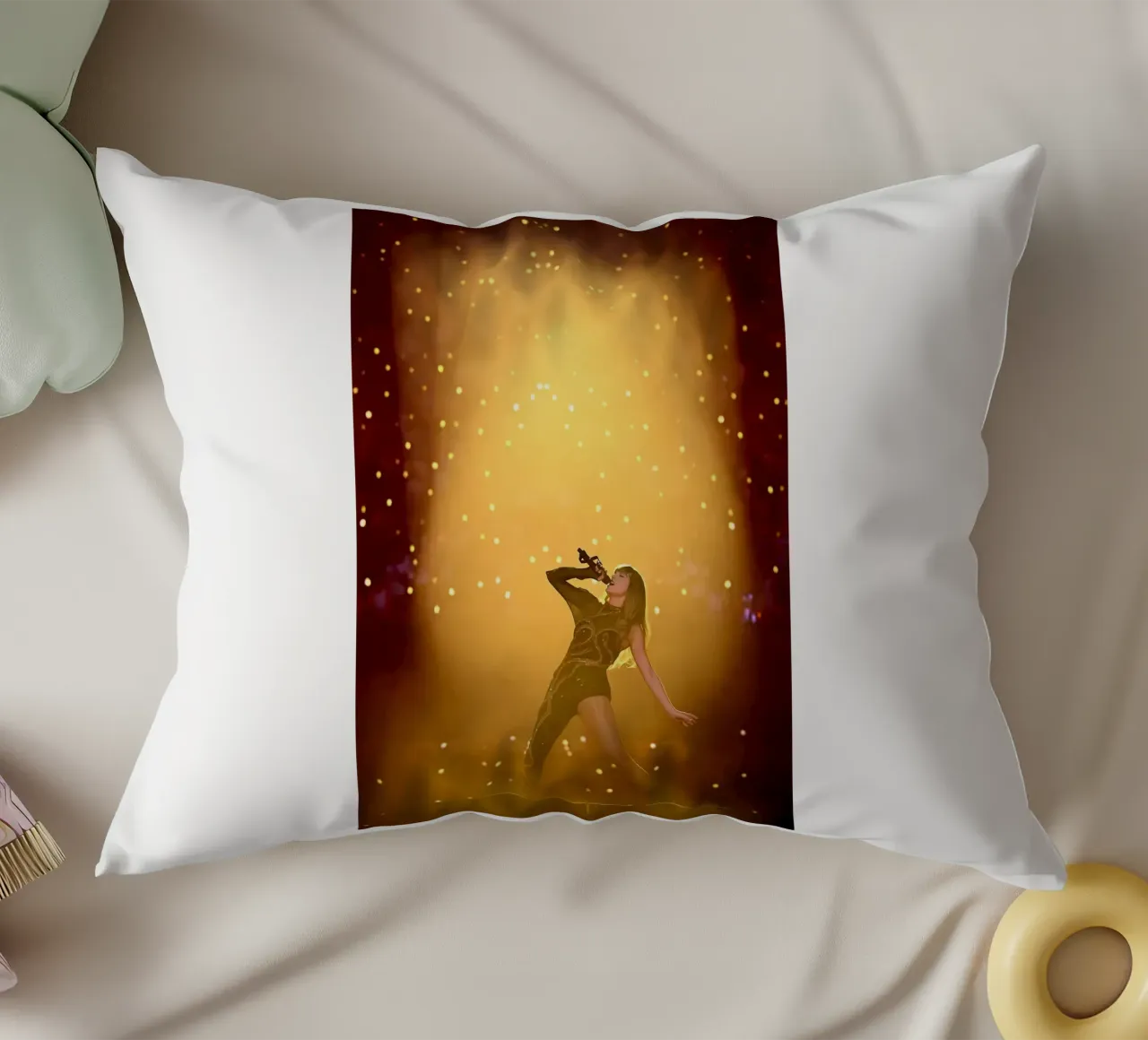 Fearless and Unstoppable Taylor Swift decorative cushion by dfgtfdt