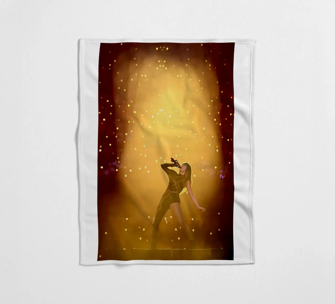Fearless and Unstoppable Taylor Swift fleece blanket by dfgtfdt
