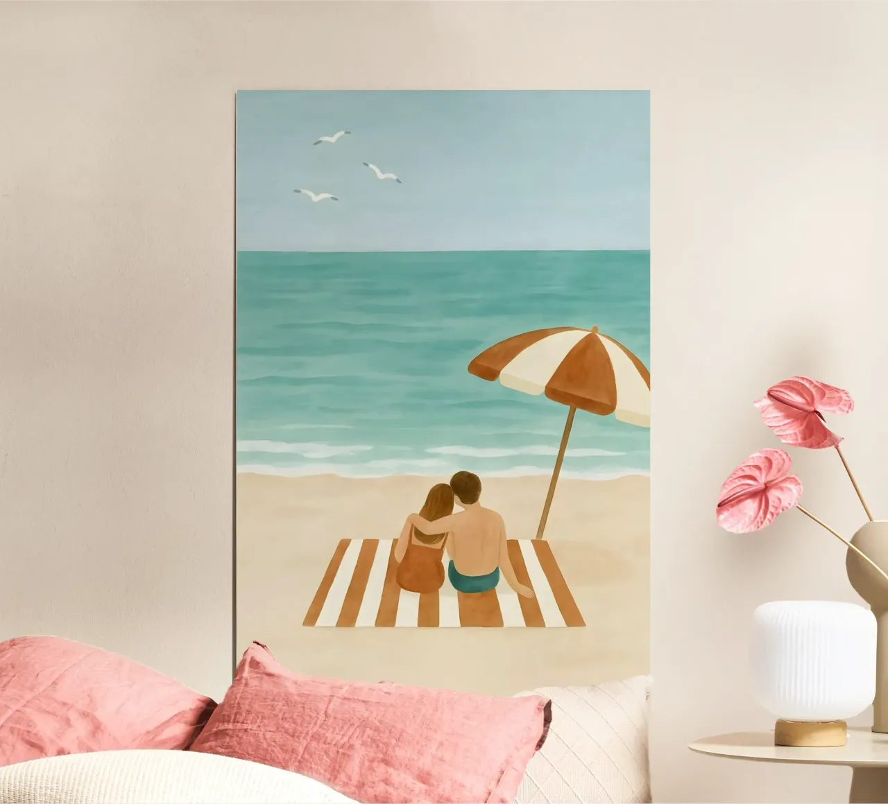 Vue sur la mer à deux poster de Sea of Calm