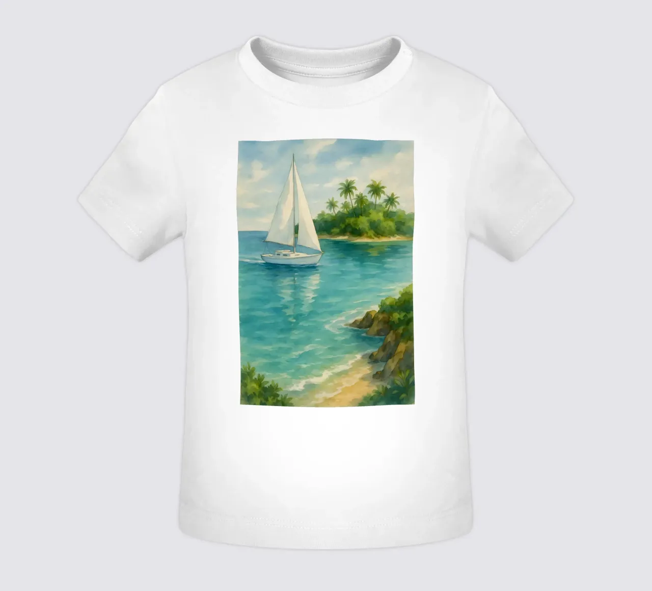 Navigare in paradiso maglietta neonato da Sea of Calm