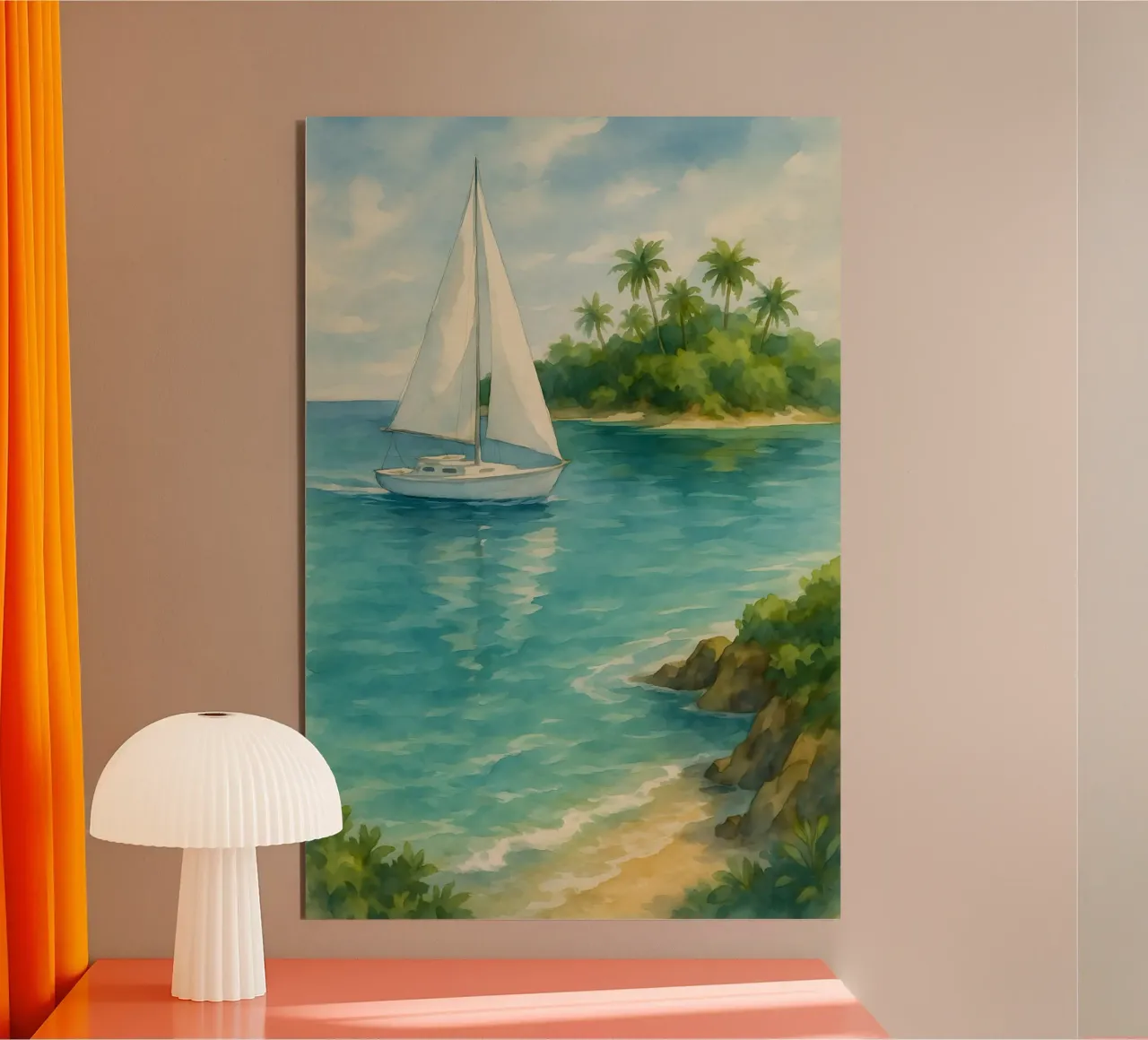 Navigare in paradiso alluminio dibond da Sea of Calm