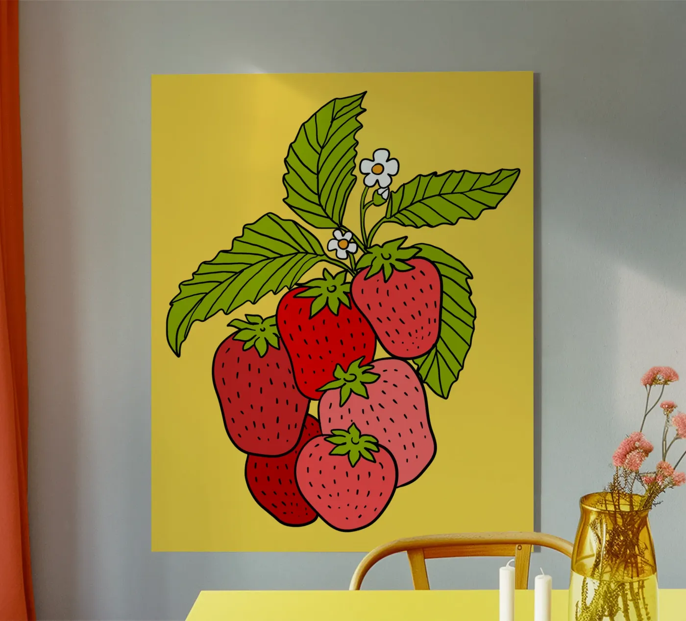 Yummy strawberries plexiglass da TijanaArtStudio88