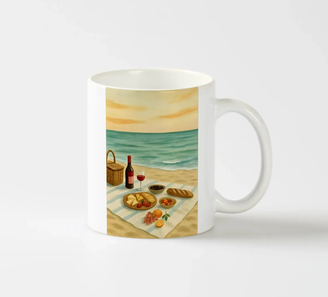 Picnic in riva al mare tazza in ceramica da Sea of Calm
