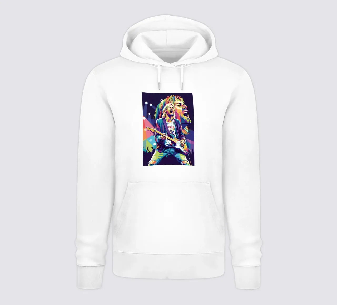 Performance di Kurt Cobain felpa con cappuccio da Hantamrata