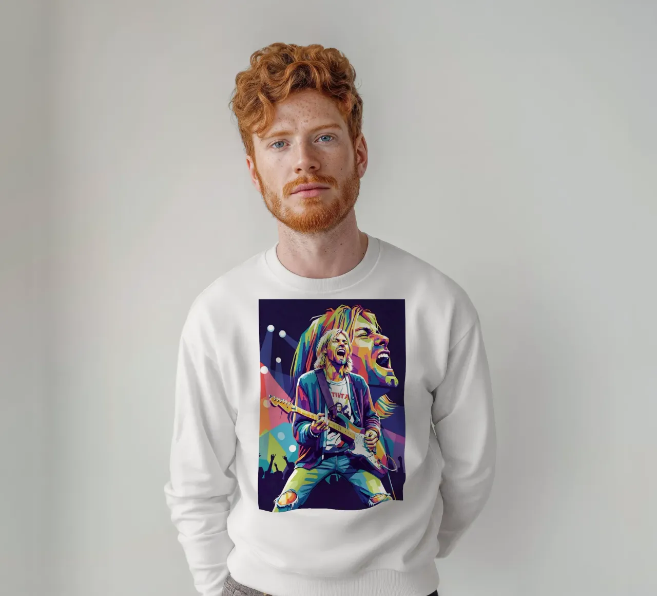 Performance di Kurt Cobain felpa da Hantamrata