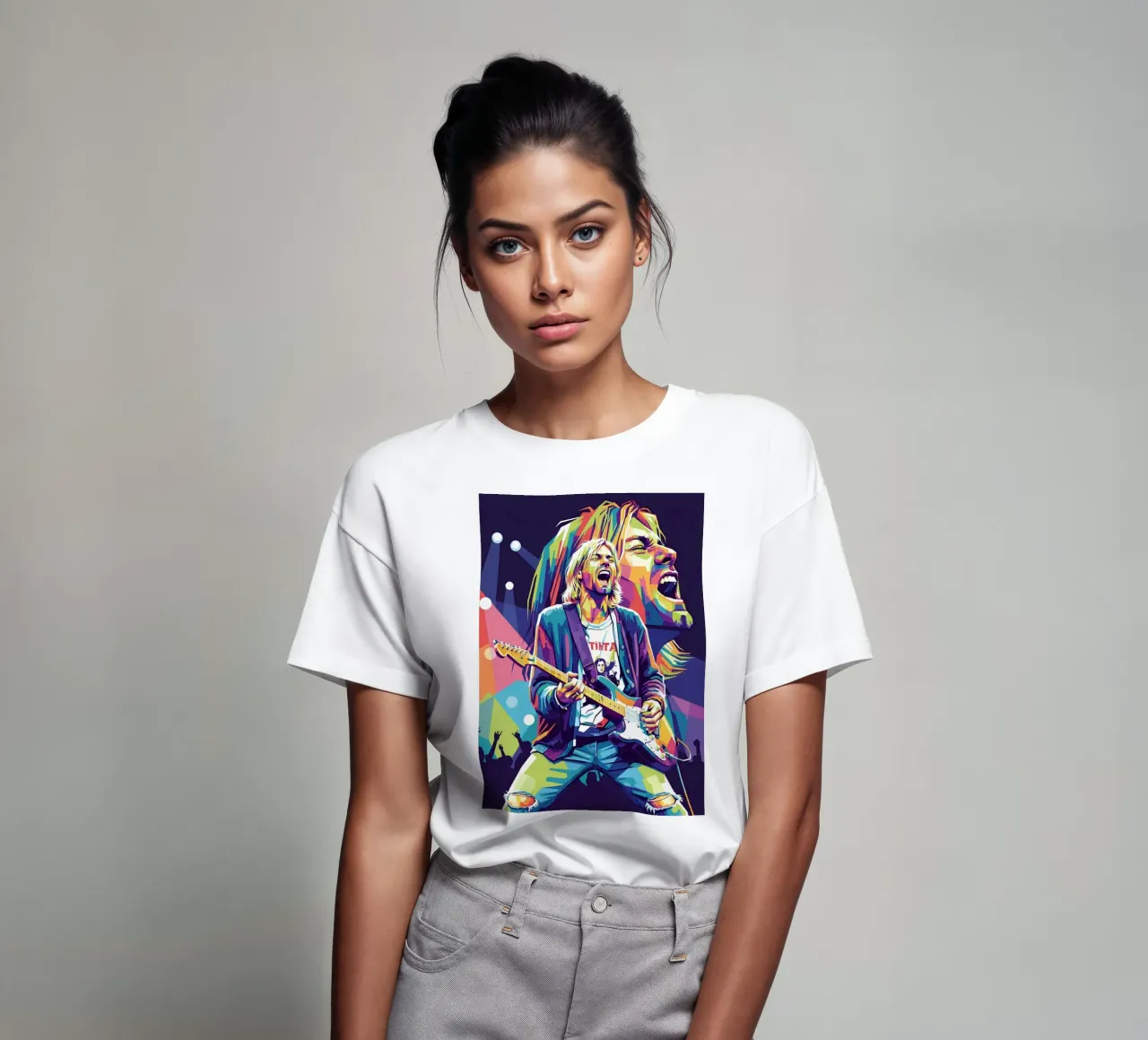 Performance di Kurt Cobain t-shirt da Hantamrata