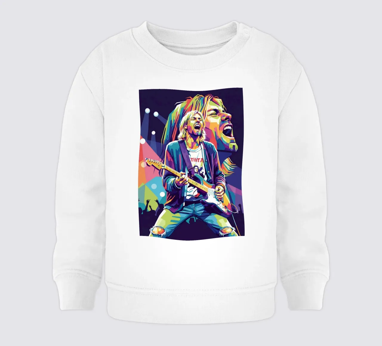 Performance di Kurt Cobain felpa neonato da Hantamrata