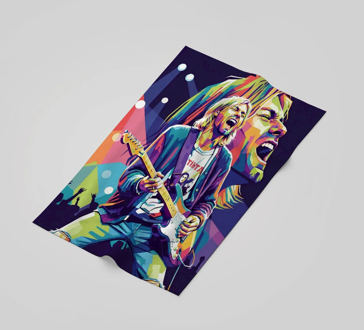 Performance di Kurt Cobain telo mare da Hantamrata