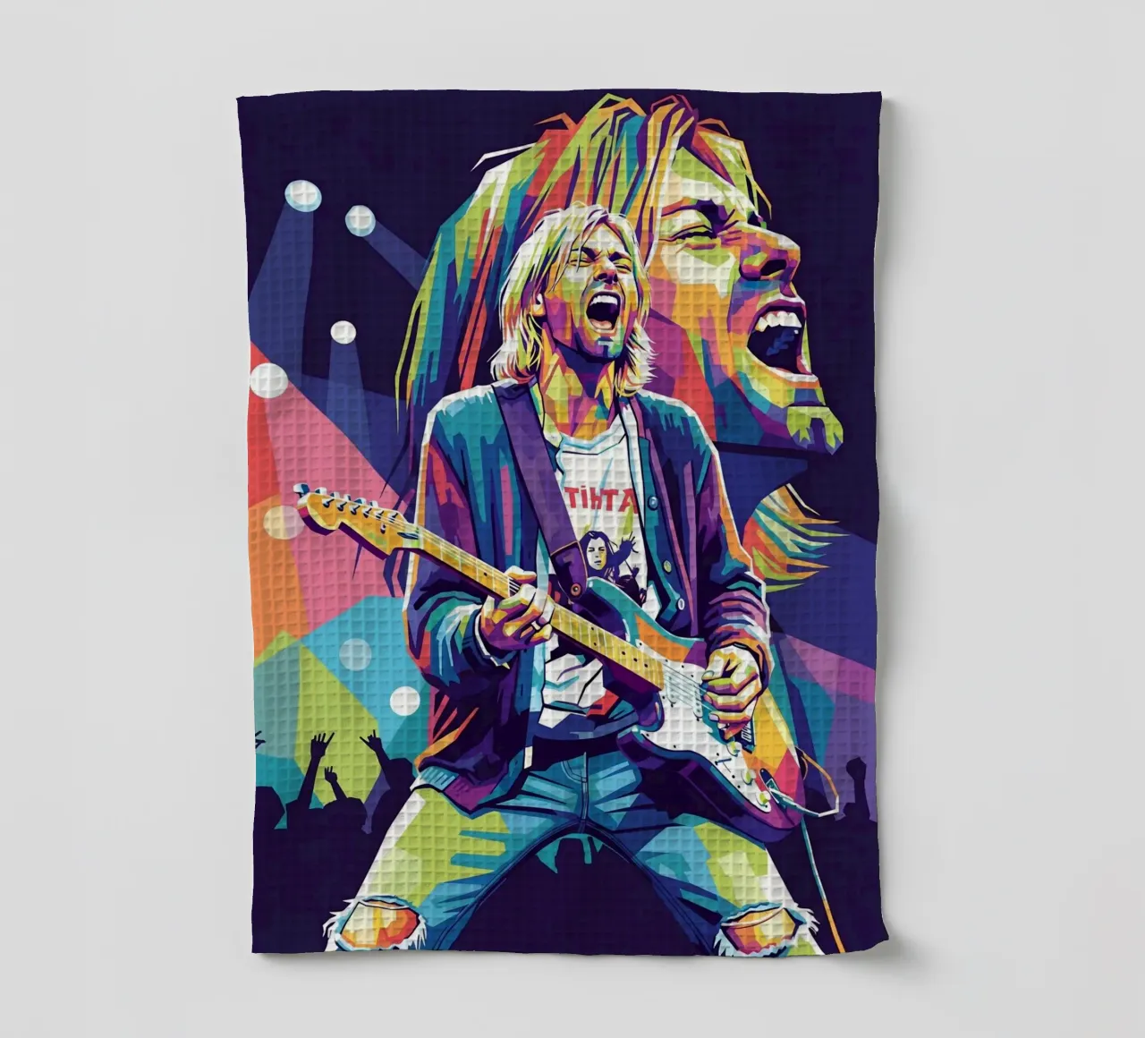 Performance di Kurt Cobain canovaccio da cucina da Hantamrata