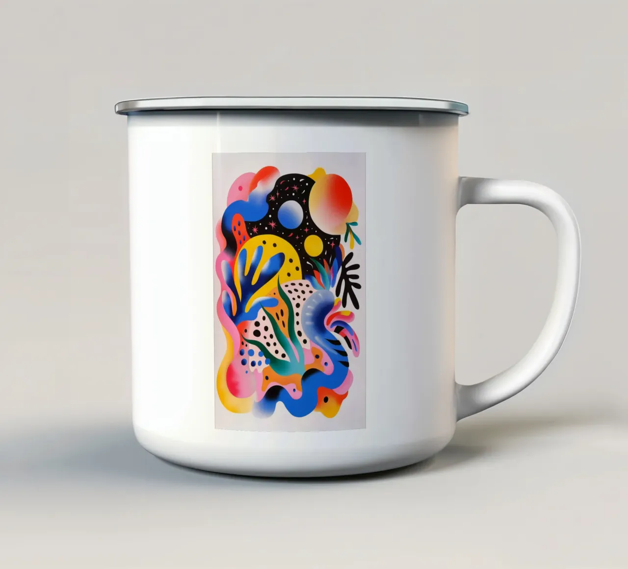 Cosmic Seaweed tazza in smalto da LeDieg