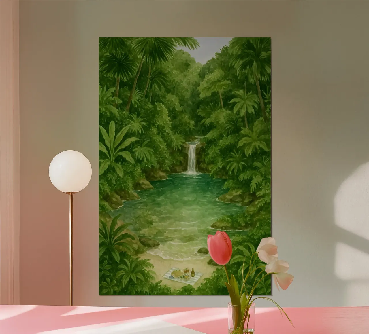 Laguna segreta con picnic poster da Sea of Calm