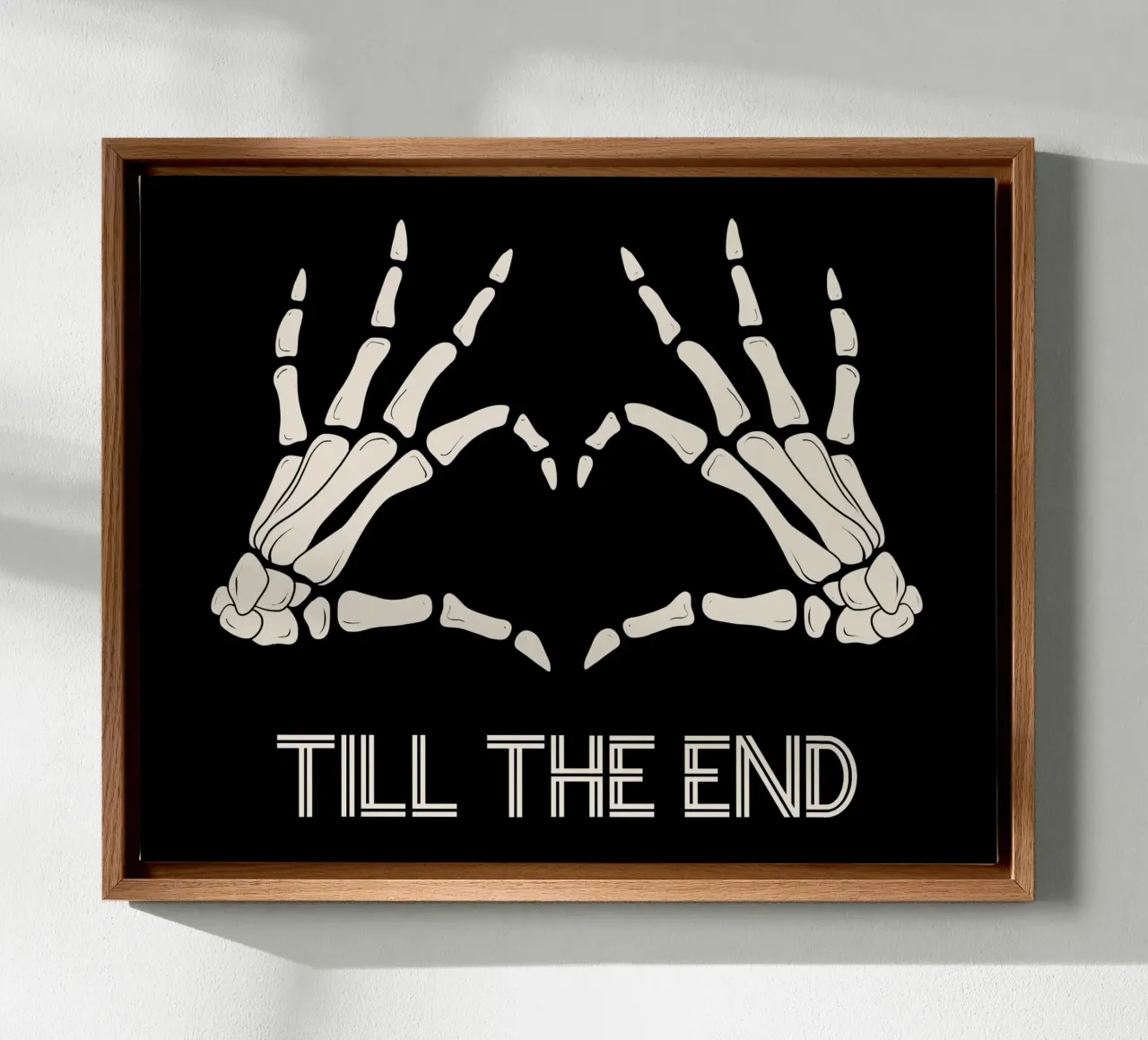 Till the end love canvas met Baklijst van TijanaArtStudio88