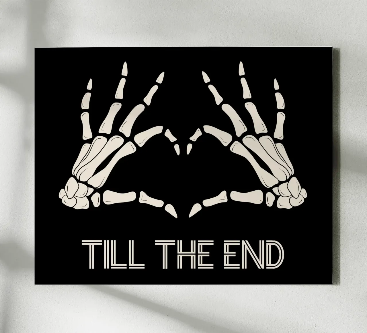 Till the end love canvas met Baklijst van TijanaArtStudio88