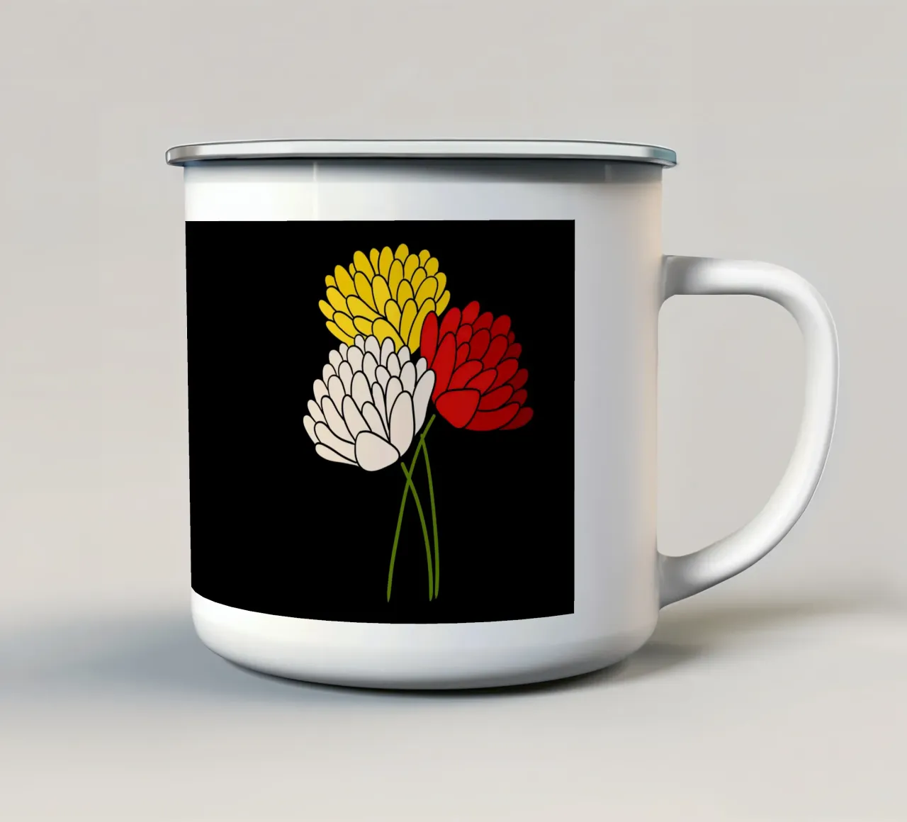 Blooming trio tazza in smalto da TijanaArtStudio88