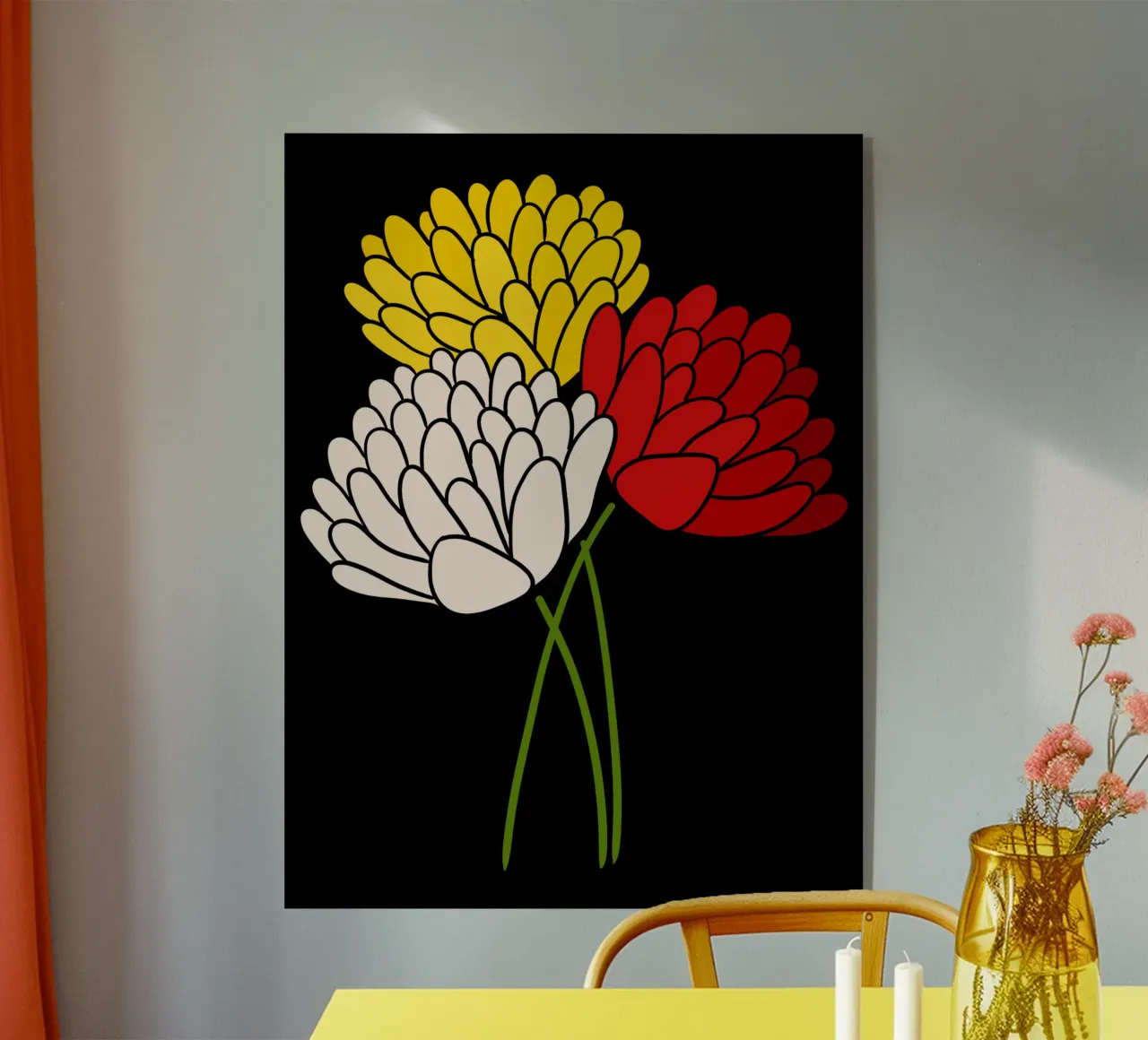 Blooming trio plexiglass da TijanaArtStudio88