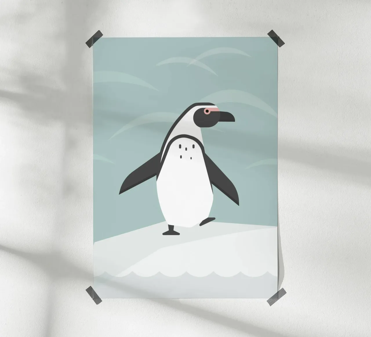 Pinguïn dans poster van Carolin Vonhoff