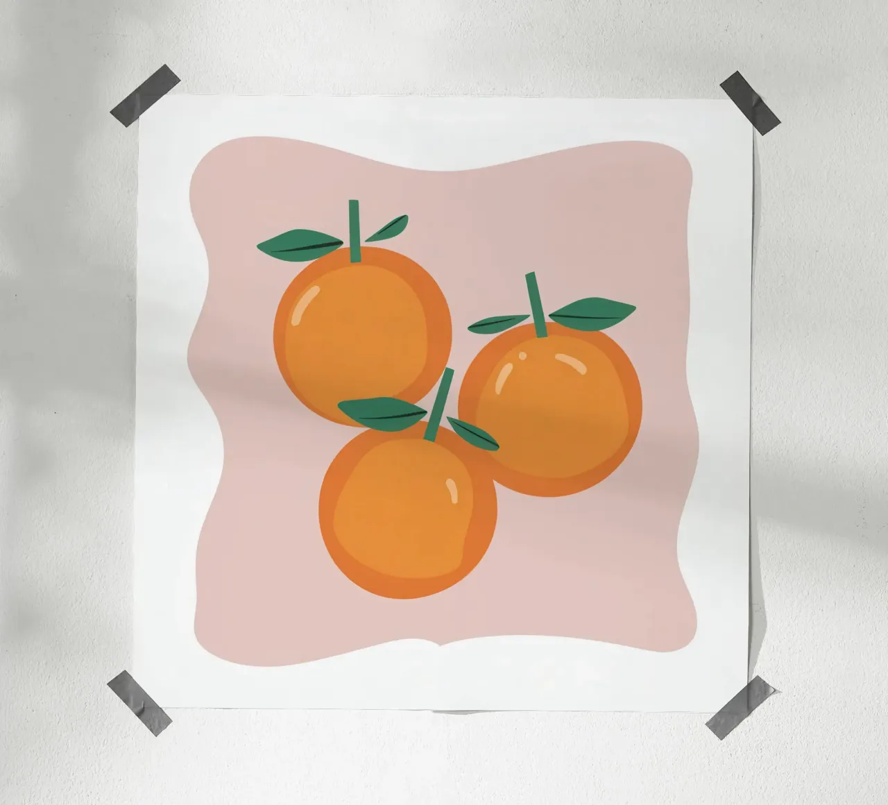 Trio semplice di arance poster con telaio in plastica da Autumn Season