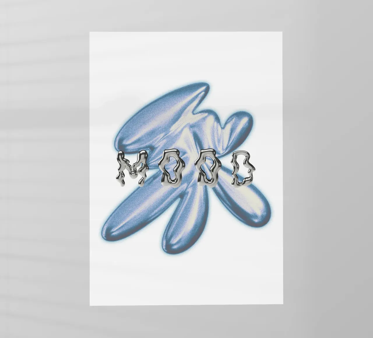 design grafico e tipografia metallizzata pellicola backlit da morphinaeblue