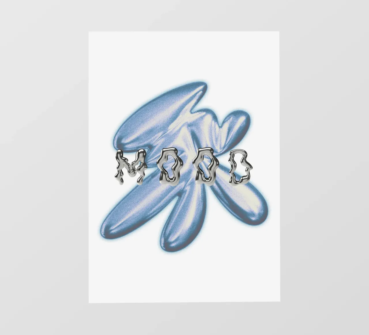 design grafico e tipografia metallizzata telo in pvc da morphinaeblue