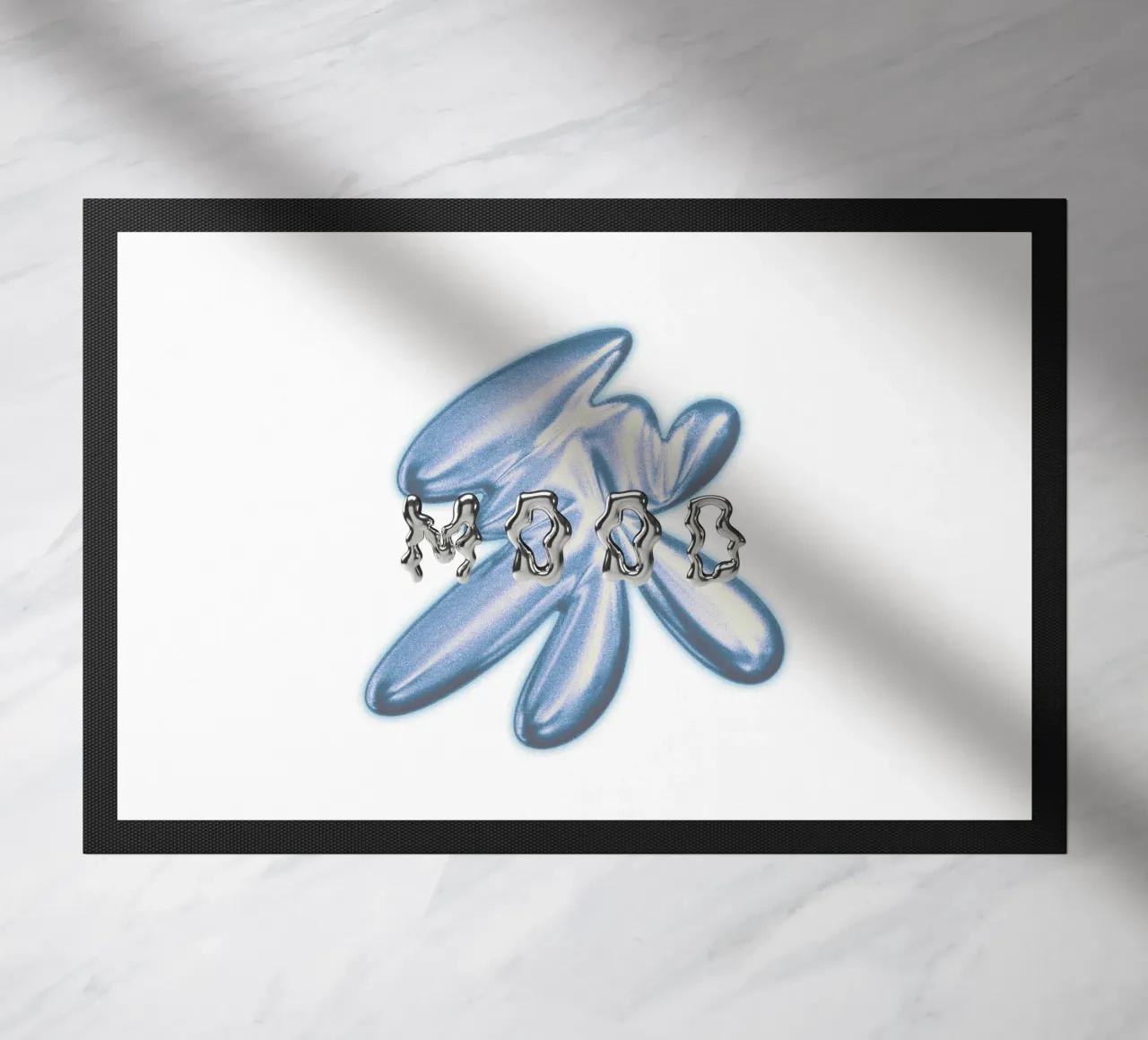 design grafico e tipografia metallizzata zerbino da morphinaeblue